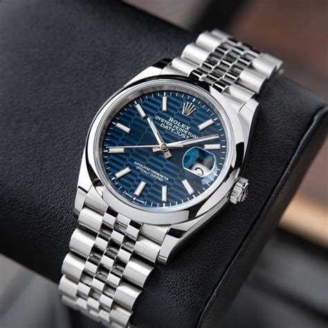 datejust rolex bleu|rolex datejust blue dial 36mm.